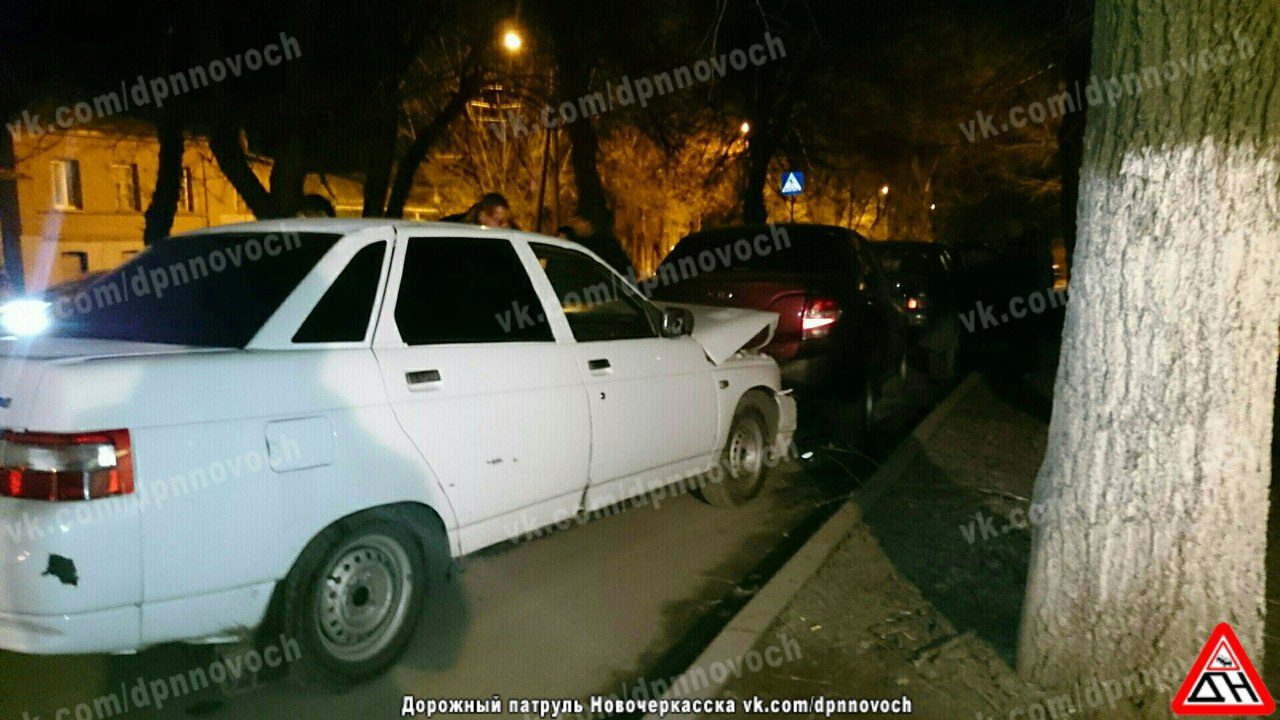 Пьяный водитель протаранил в Новочеркасске попавшиеся на дороге машины