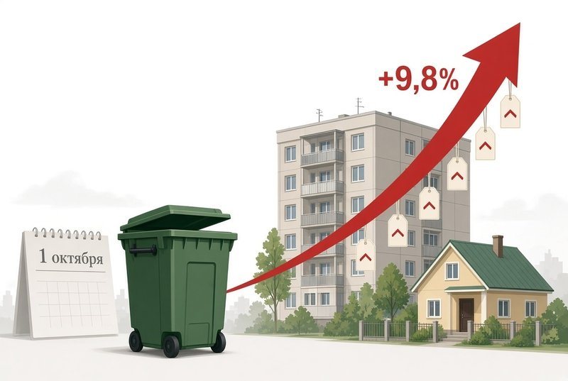 С 1 октября 2026 года тарифы на вывоз мусора в Ростовской области вырастут на 9,8%