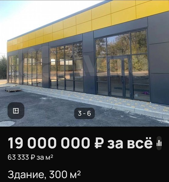 Магазин на перекрёстке Сарматской и Тополиной не находит покупателя и теряет в цене
