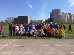 Чиновники сыграли в футбол